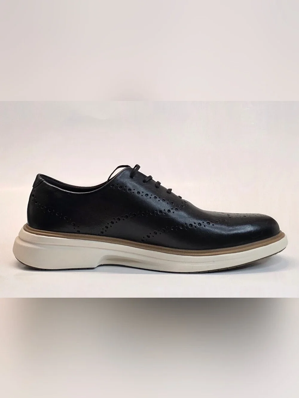 New Cole Haan Original Grand Cityspectre Wingtip Oxford Black Men's Size 8.5
